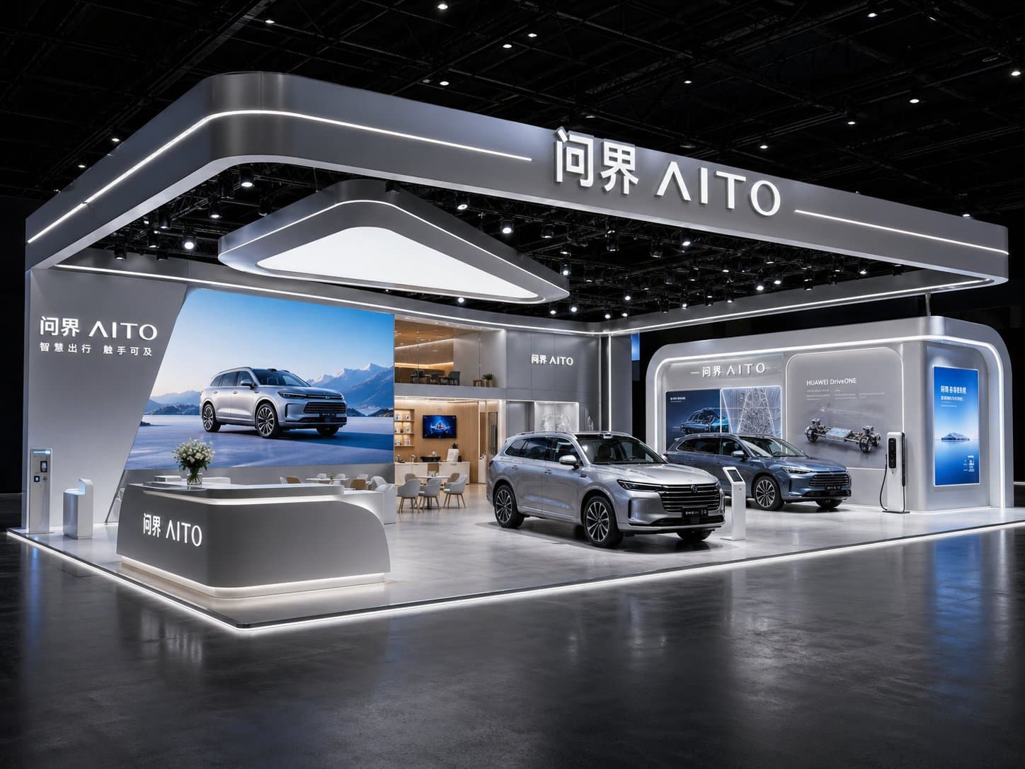 专业3D展台设计效果图 - 图片 2