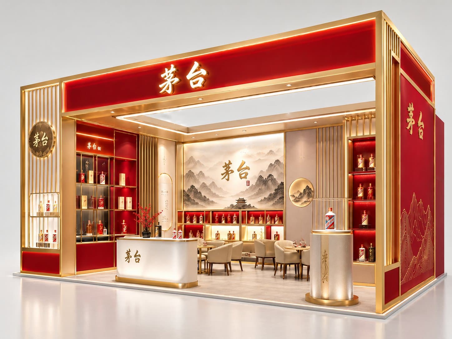 专业3D展台设计效果图 - 图片 4