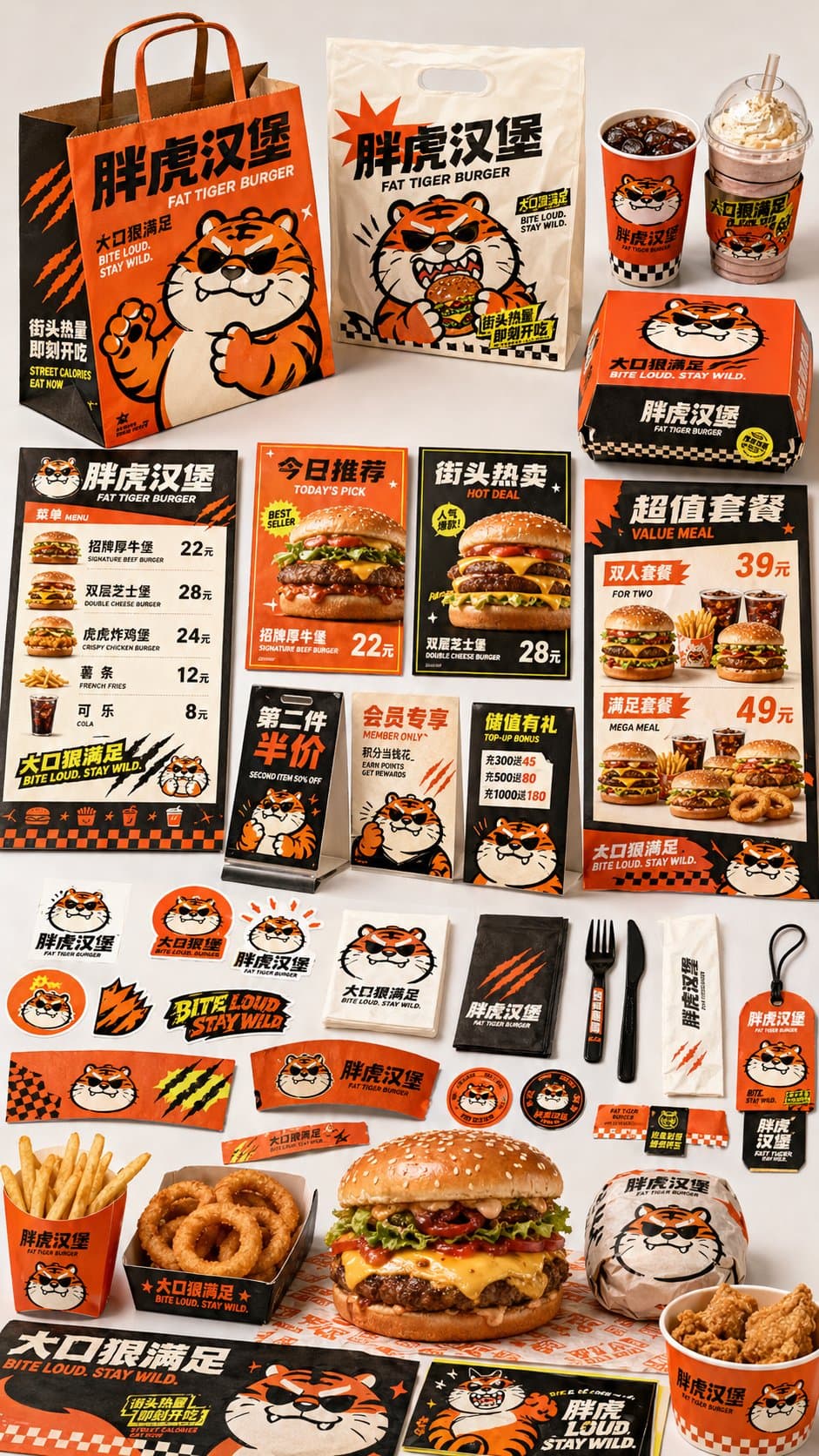 餐饮品牌VI触点矩阵视觉图 - 图片 4