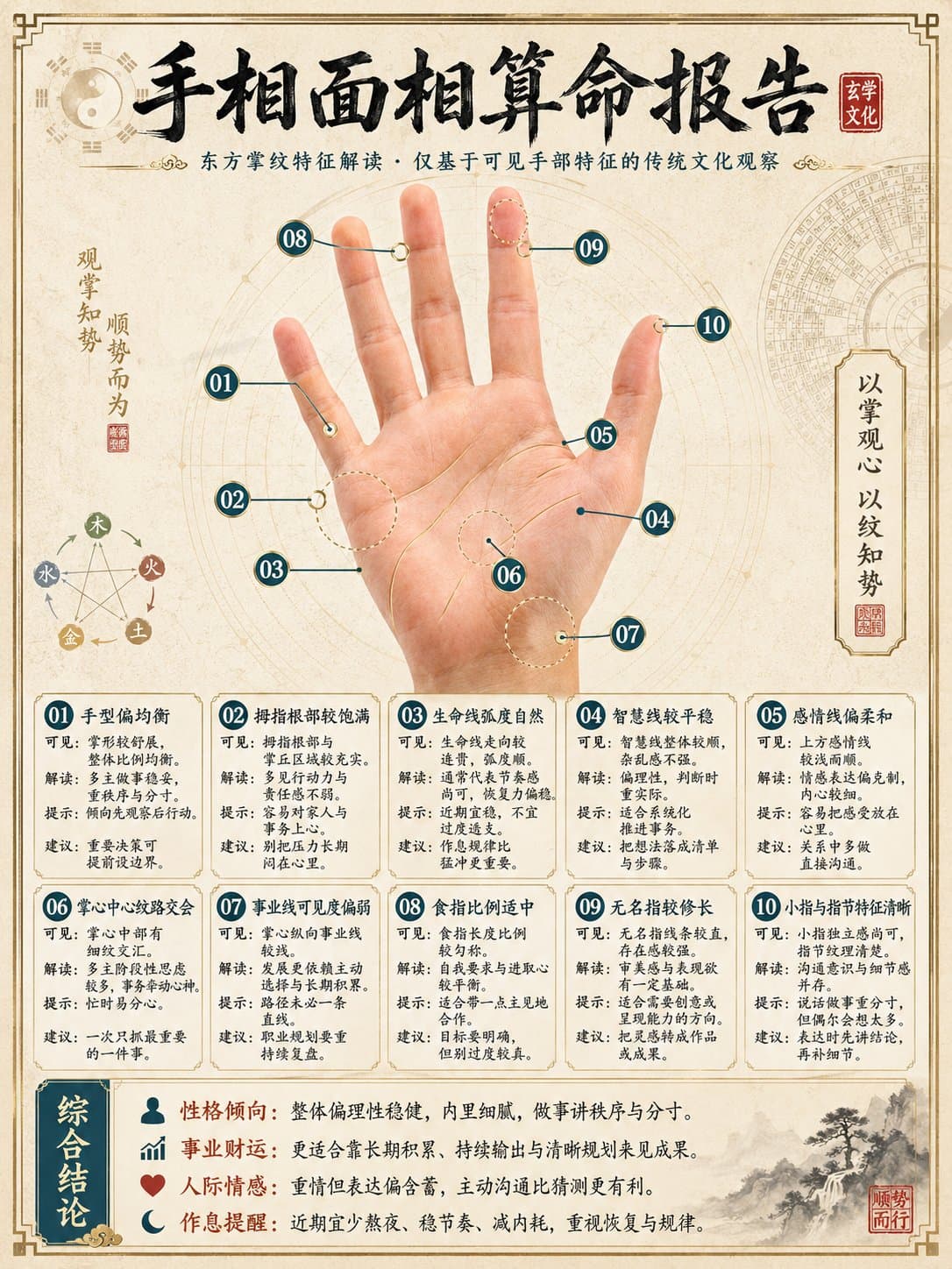 东方玄学命理分析报告图生成 - 图片 2