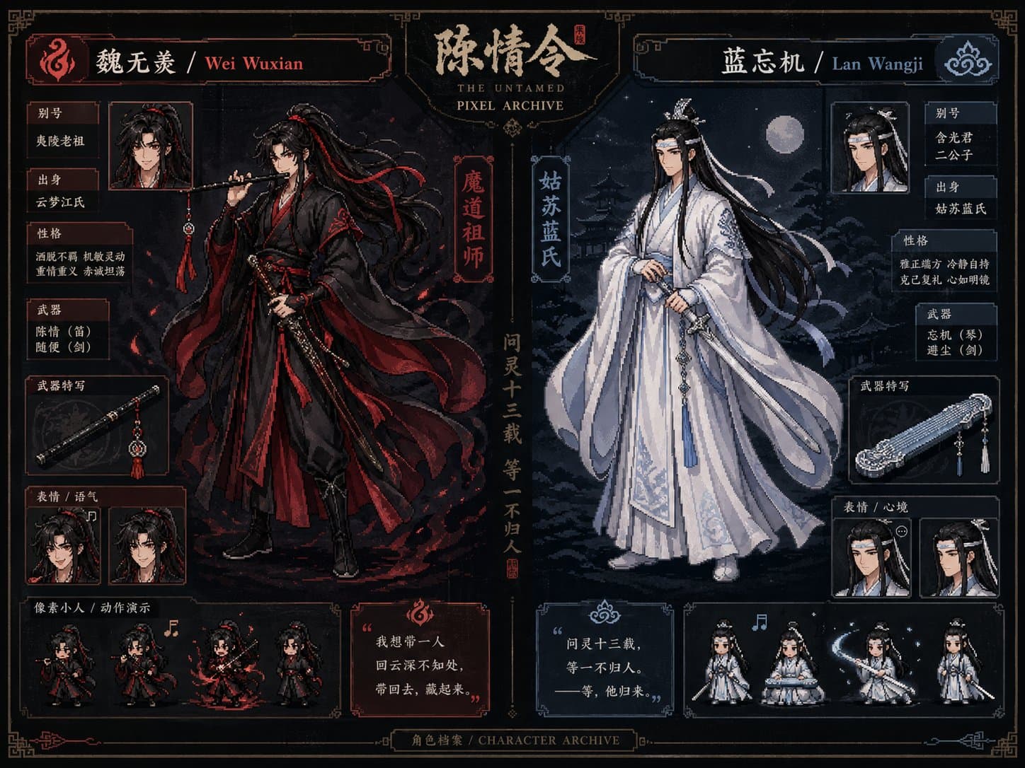 高质量角色像素图鉴设计 - 图片 1