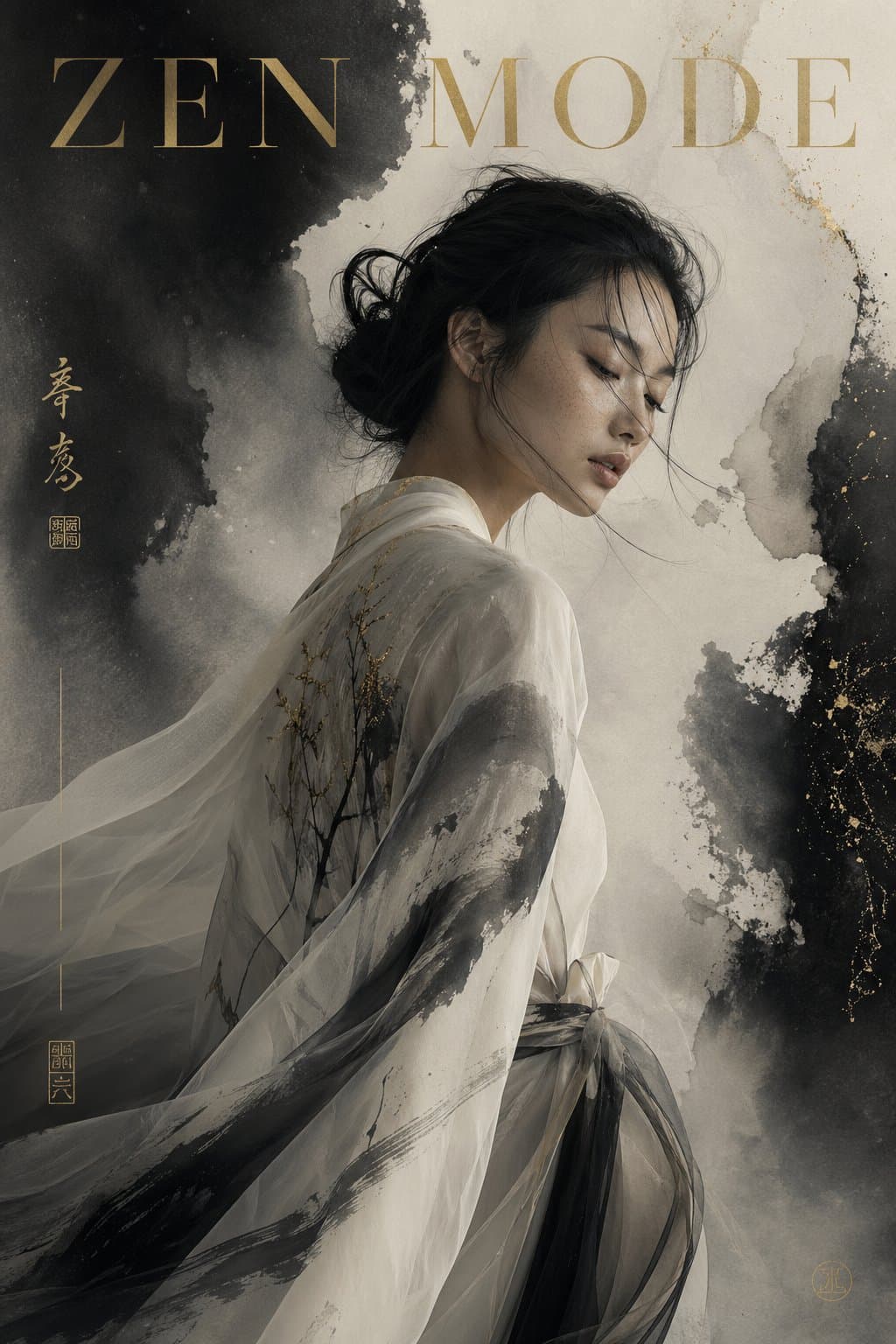 禅意水墨时尚封面 - 图片 2